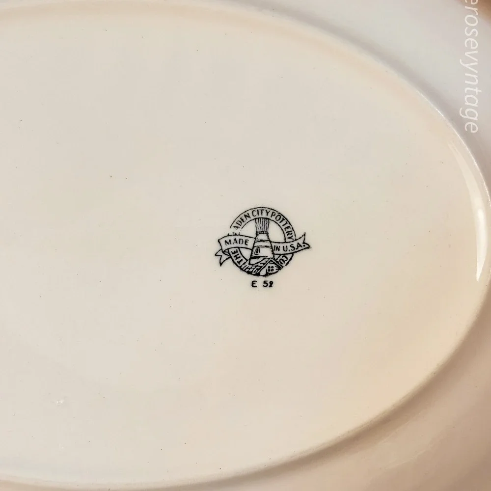 Yellow Rose Platter by Padden City Pottery‎